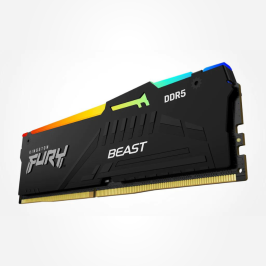 MEMORIA 16GB DDR5 5200MHZ CL40 KINGSTON FURY BEAST RGB - DESKTOP
