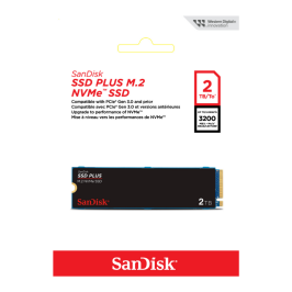 SSD SANDISK 2TB PLUS M.2 2280 NVME PCIE SDSSDA3N2T00GG26