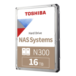 HD INTERNO 16TB TOSHIBA N300 SATAIII 512MB HDWG51GXZSTA