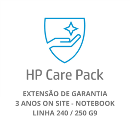 CARE PACK HP U9BA7E EXTENSÃO DE GARANTIA 3 ANOS ON SITE NOTEBOOK