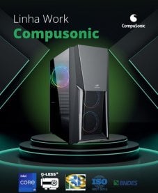 COMPUTADOR COMPUSONIC WORK (I9 12900KF / MSI B760M / 16GB DDR5 / SSD 500GB M.2 NVME / G-LESS / 700W)