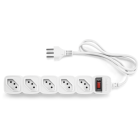 PROTETOR ELETRONICO INTELBRAS 5 TOMADAS EPE 205 BRANCO 1 METRO