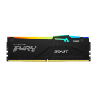 MEMORIA 16GB DDR5 5600MTS CL40 KINGSTON FURY BEAST RGB XMP 3.0 - DESKTOP - KF556C40BBA-16