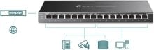 SWITCH TP-LINK SMART 16  PORTAS GIGABIT JETSTREAM COM 8 PORTAS POE+ TL-SG2016P